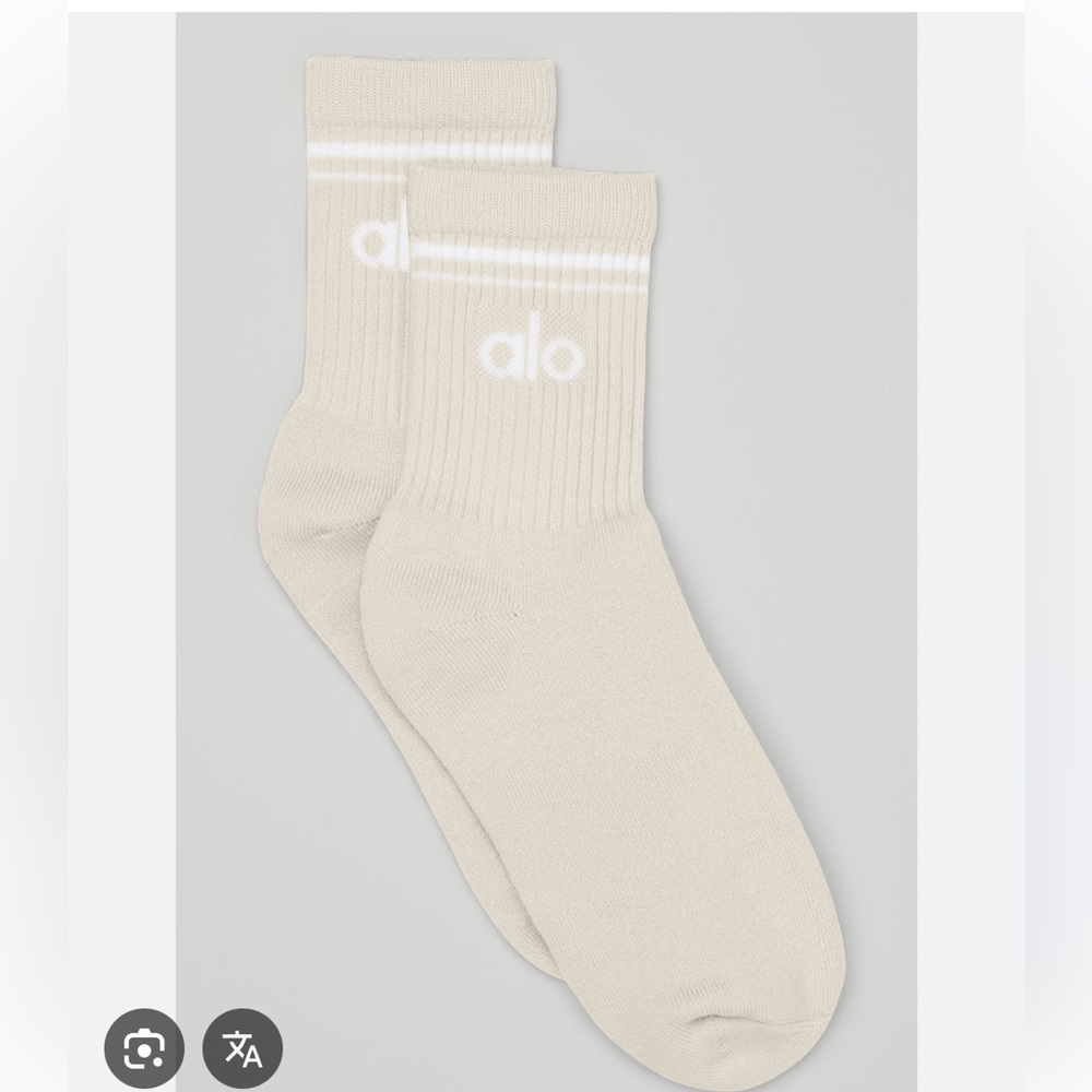 ALO Yoga Bone Unisex Throwback Sock